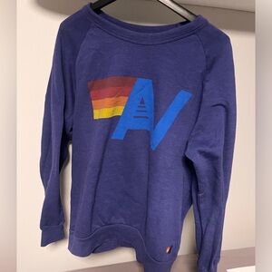 Aviator nation purple Crew neck